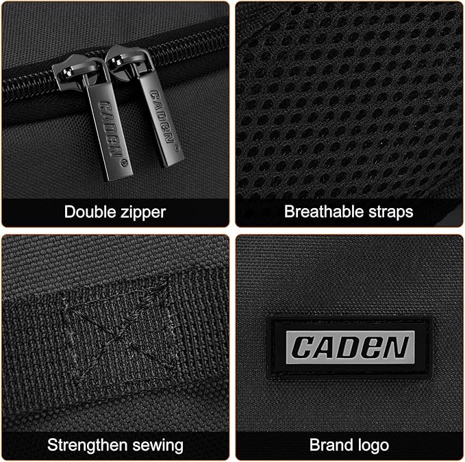 CADeN Camera Backpack Bag Professional for DSLR/SLR Mirrorless Camera Waterproof, Camera Case Compatible for Sony Canon Nikon Camera and Lens Tripod Accessories Gray