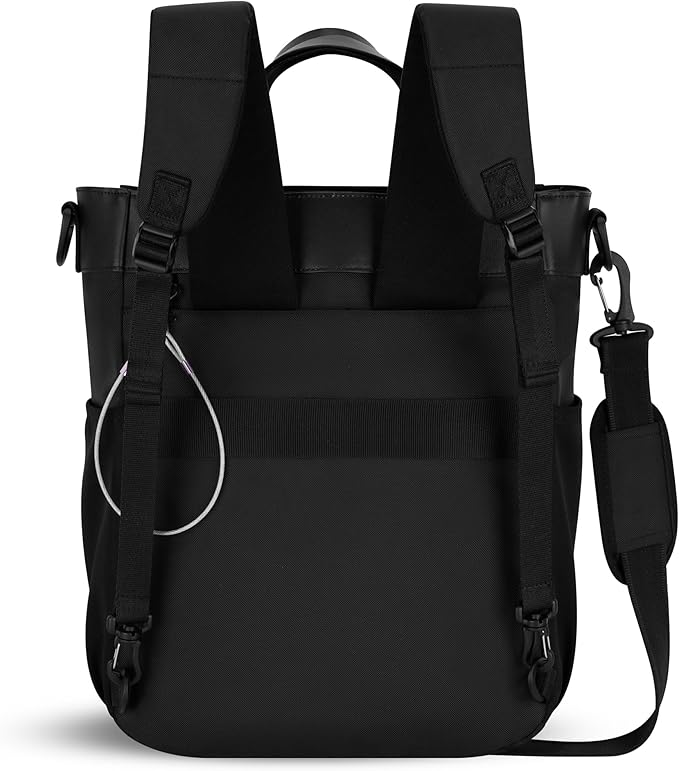 Sherpani Soleil, Anti Theft Convertible Backpack, 3 in 1 Tote Bag, Crossbody Bag, Cross Body Purse, 18L Travel Backpack, Travel Gifts for Women, RFID Protection, Fits 13” Laptop (Straw Lite)