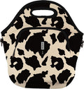 Sok It LunchTote Zippered Bag Insulated Neoprene Caddy (Cow Print, X-Large 6.5 Quart Lunch Tote)