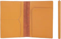 STAR VISTA Albatross Leather Travel Passport Holder, Minimalist Design, Calfskin Leather Case for Women and Men - Slim Passport Wallet, Bifold, RFID Blocking, Honey