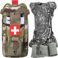 Tourniquet Pouch (Israeli Bandage + IFAK Pouch), Small Trauma Medical Kit Tactical First Aid for Camping and Hiking (Camouflage)