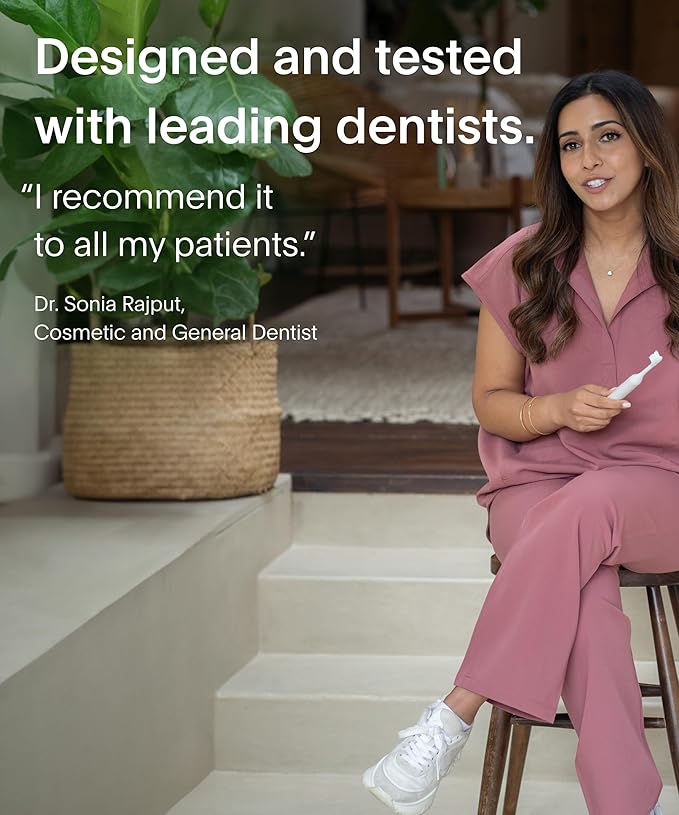 SURI Sonic Electric Toothbrush with UV Travel Case - 40-Day Battery- Designed in California - Electric Toothbrushes Adults - Slim Travel Tooth Brush