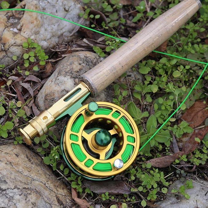 Sougayilang Fly Fishing Rod Reel Combos with Lightweight Portable Fly Rod and CNC-machined Aluminum Alloy Fly Reel,Fly Fishing Complete Starter Package