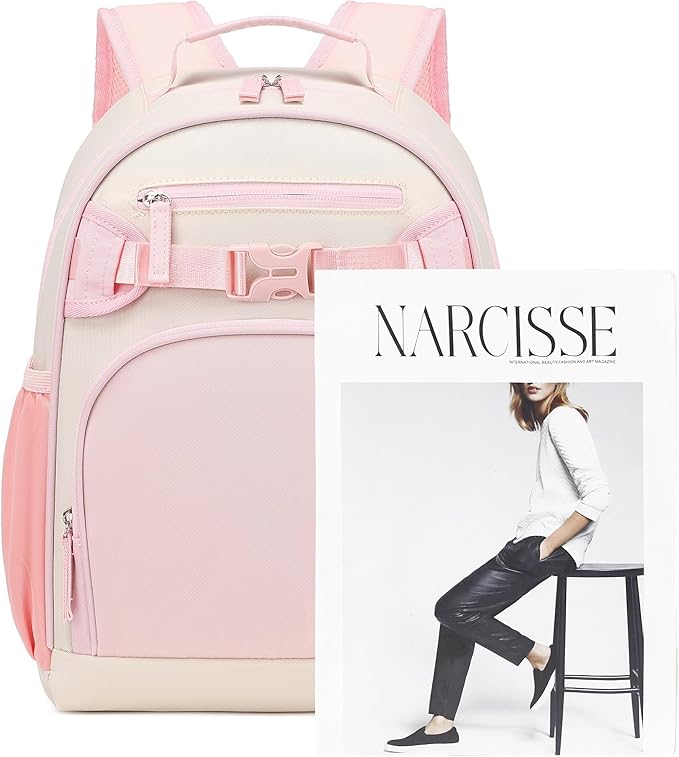 Lightweight Small Backpack for Kids Kindergarten Preschool Backpacks for Girls Ages 2-4-6 (Pink Cream)
