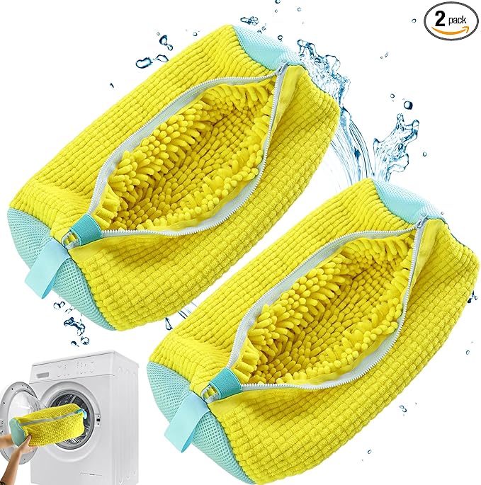 Shoe Washing Machine Bags 2 PCS – Premium, Durable Laundry Bags for Sneakers, Boots, High Heels, and More. Prevent Wear and Tear During Washing Perfect for Home Use, Travel, and Easy Shoe Care