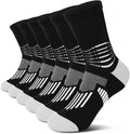 IRAMY Crew Compression Socks Athletic Running Socks for Men Women Plantar Fasciitis Relief 3/6 Pairs