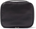 Leatherology Black Onyx Large Travel Organizer - Zipped mesh storage pocket, elastic loops for organization, double metal zipper