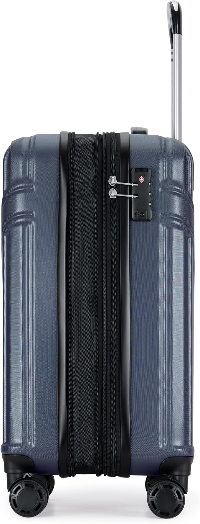 GinzaTravel Luggage Sets 3-Piece Expandable Suitcases with Wheels PC+ABS Durable Hardside Luggage sets TSA lock (Ocean blue, 3-Piece Set(20"/25"/29"))