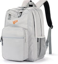 ZORFIN 26L Backpack for College, and Travel: Water Resistant Bookbag - Grey