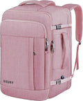 Carry On Backpack for Women, 50L Travel Backpack Flight Approved, Expandable Backpack For Airplanes, 17 Inch Laptop Backpack, Luggage Suitcase Daypack Lightweight Business Weekender Bag, Pink