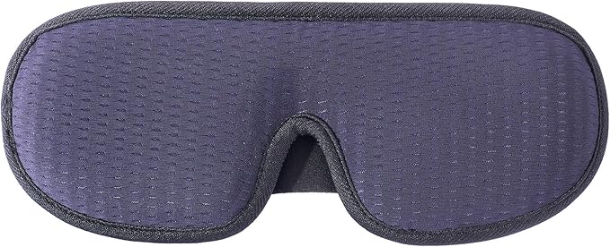 Sleep Mask for Men and Women 3D Contoured Eye Mask Patented Adjustable Light Blocking Night Mask for Sleeping (Blue)