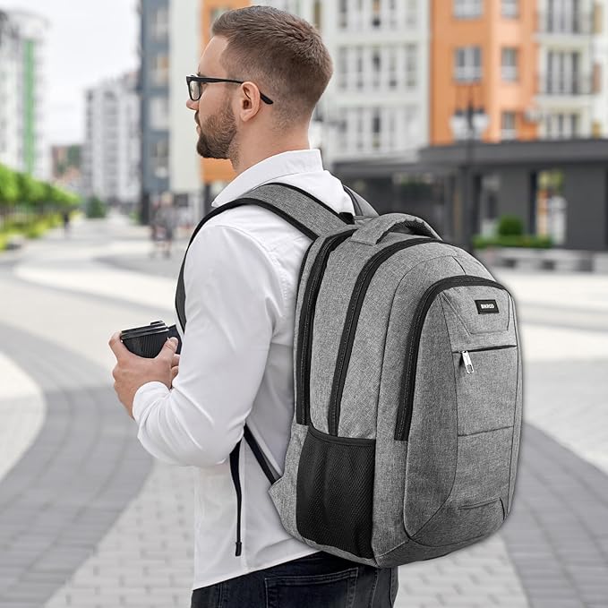 Backpack for Men and Women, Backpacks for School Teens, Travel Laptop Backpack with USB Charging Port Fits 15.6 Inch Laptop, Water Resistant College Bookbag