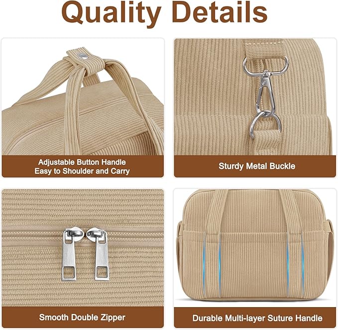Corduroy Lunch Box Lunch Bag for Women Men, Cute Strawberry Small Insulated Reusable Work Leakproof Simple Lunch Boxes Tote Bag Adults Cooler Bag