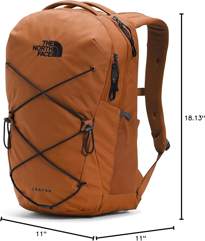 The North Face Jester Everyday Laptop Backpack, Leather Brown/Tnf Black, One Size