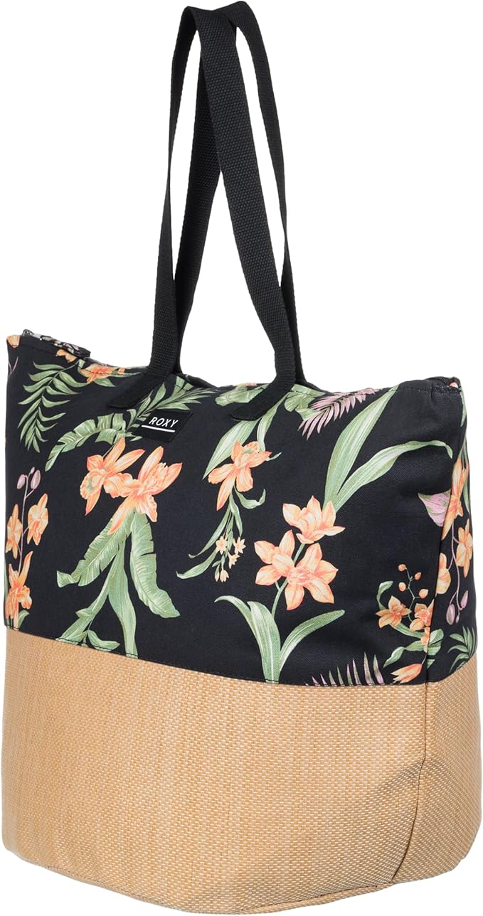 Roxy Women's Beach Tote Bag | Travel | Vacation | Straw | Lightweight | Breathable