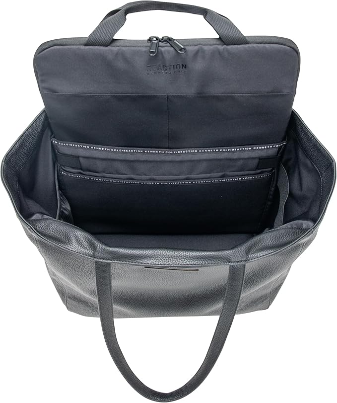 Kenneth Cole REACTION Marley Backpack, Black, 16" Laptop Tote
