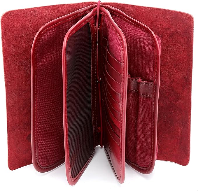 Genuine Leather Nomad Organizer Travel Wallet | Women's Wallet Clutch Passport Holder