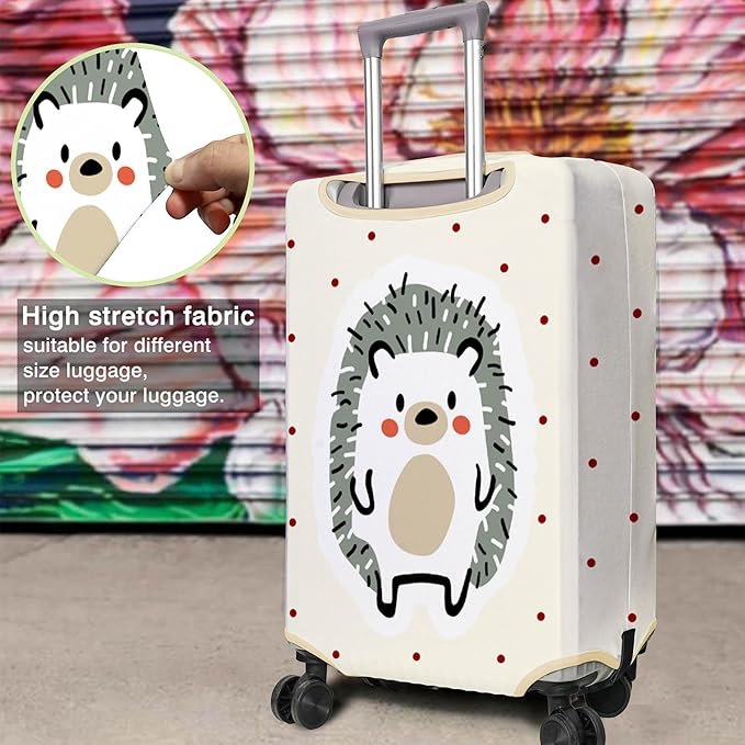 Travel Luggage Cover Suitcase Protector Fits 18-32 Inch Wheel Covers PatternedTravel Related Items Flower Luggage Protector Elastic L