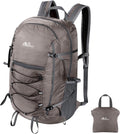 MoKo Hiking Backpack, 40L Large Capacity Camping Backpack with Multiple Pockets, Tear-resistant Travel Daypack for Men Women, Packable and Lightweight Hiking Daypack for Travel Camping Outdoor, Hummus
