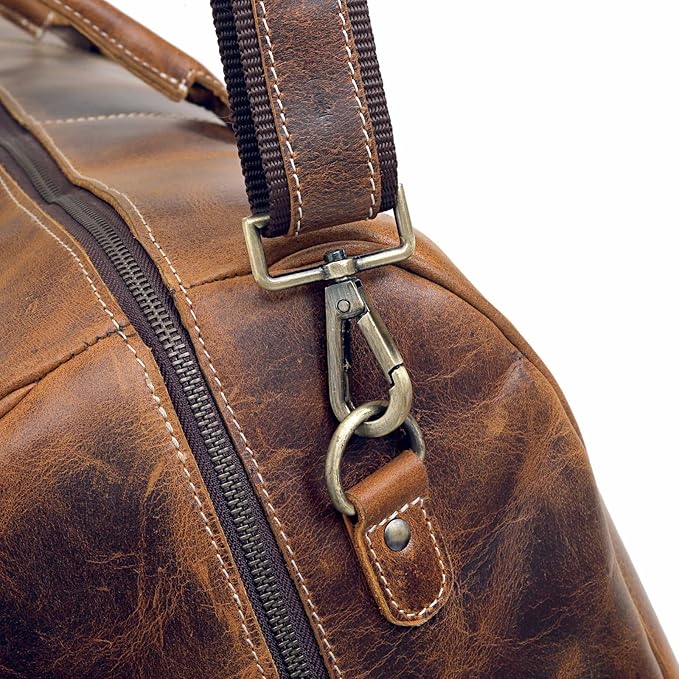 Leather Travel Duffel Bags for Men and Women Full Grain Leather Overnight Weekend Leather Bags Sports Gym Duffle