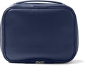 Leatherology Navy Blue Large Travel Organizer - Zipped mesh storage pocket, elastic loops for organization, double metal zipper