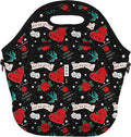 Sok It LunchTote Zippered Bag Insulated Neoprene Caddy (Heart & Soul, X-Large 6.5 Quart Lunch Tote)
