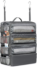 Suitcase Organizer Travel Bags Organizer for Luggage Compression Hanging Packing Cubes for Travel Carry on Closet (Bag Only)