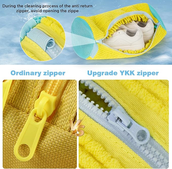 Shoe Washing Machine bag, Shoe Washing Bag, Versatile Shoe Laundry Bag, laundry Shoe Bag for Washer and Dryer, Reusable Sneaker Tennis Shoe Cleaner Kit