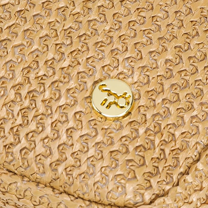 Haytijoe Summer Straw Purse Small Sling Bag RFID Blocking Crossbody Bags for Women Beach Raffia Bags Fanny Packs