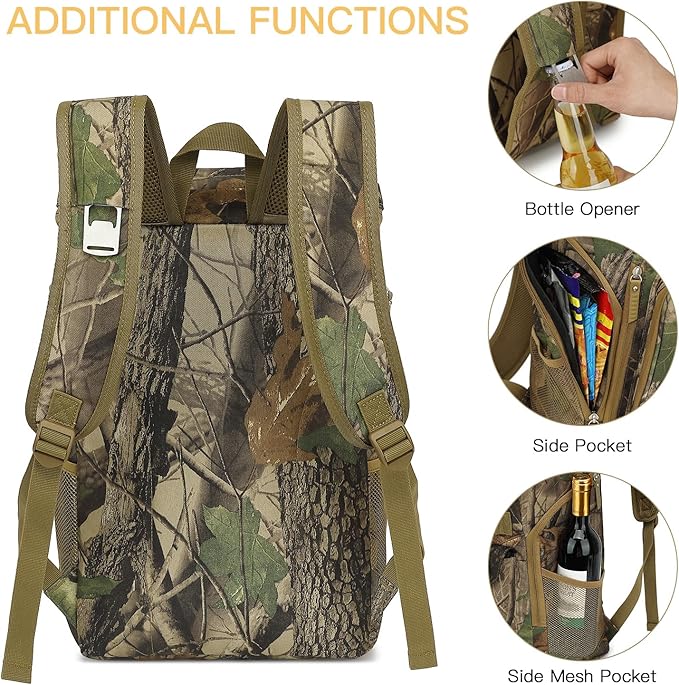 TUGUAN Cooler Backpack 36 Cans Insulated Leak Proof Lightweight Lunch Backpack for Men Work Portable Travel Thermal Bag Compartment Camping Hiking Beach Pincnic Cooler for Women