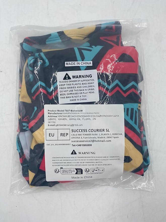 7-Mi Travel Luggage Cover Elastic Sleeve 22"-24" Anti-Scratch Suitcase Protector Cover Size M, Bohemia