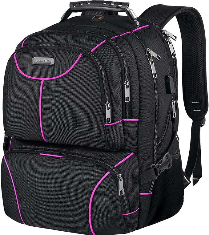 VECKUSON Laptop Backpack, 15.6 Inches, Purple, Unisex