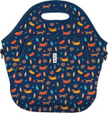 Sok It LunchTote Zippered Bag Insulated Neoprene Caddy (Hot Dawgs, X-Large 6.5 Quart Lunch Tote)