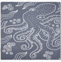Sand Cloud Extra Large Turkish Beach Towel - Sand Free - 100% Organic Turkish Cotton Yarn - Quick Dry Towel for Beach, Picnic, Blanket or Bath - As Seen on Shark Tank - Marine Life (Ozy)