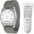 Reliefband New Sport Anti-Nausea Wristband | Waterproof | Nausea & Vomiting Relief for Motion Sickness, & Morning Sickness | Drug & Side Effect Free, Long Lasting, Fast-Acting (Grey, 1 Extra Gel Tube)