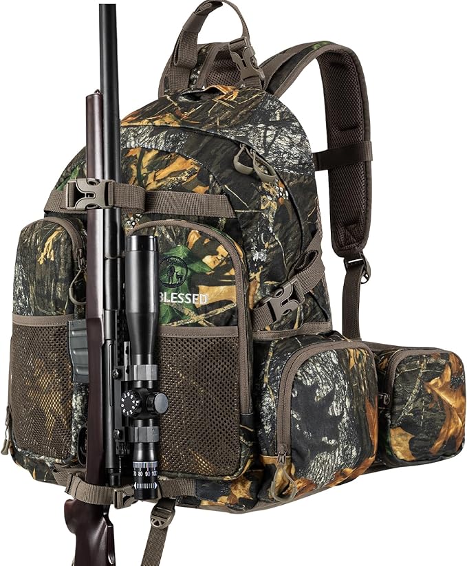 hunting backpack for men Waterproof Camo Hunting Pack gifts for men hunting gear Day Pack-BlessedLeaf-35L