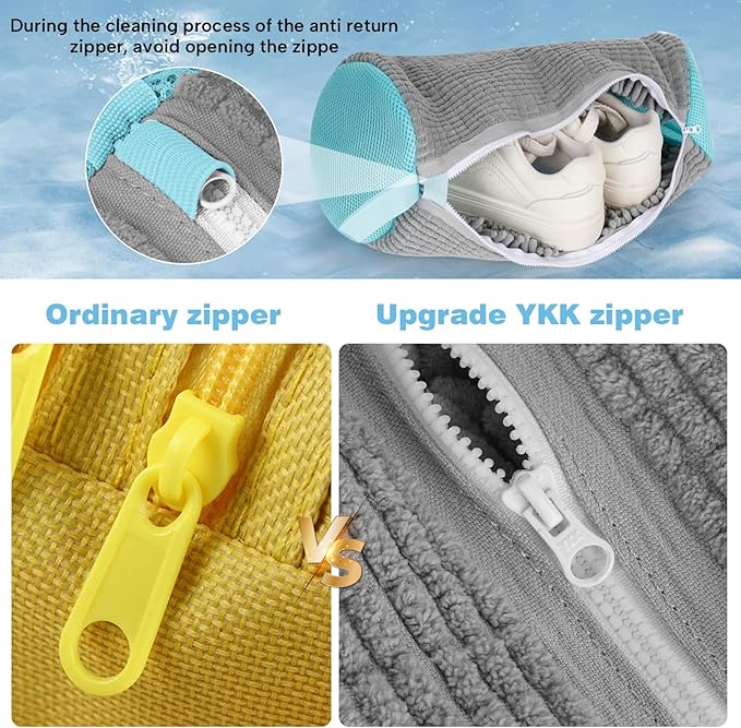 Shoe Washing Machine Bag, Versatile Laundry Bag for Washer and Dryer, Reusable Sneaker Tennis Cleaner Kit