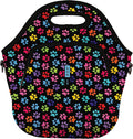Sok It LunchTote Zippered Bag Insulated Neoprene Caddy (Pawsitive Vibes, X-Large 6.5 Quart Lunch Tote)