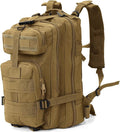 Small Military Tactical Backpack, 30L Tactical Assault Bag for Men, Army Assault Rucksack GYM Hiking Backpack Bug Out Bag Khaki