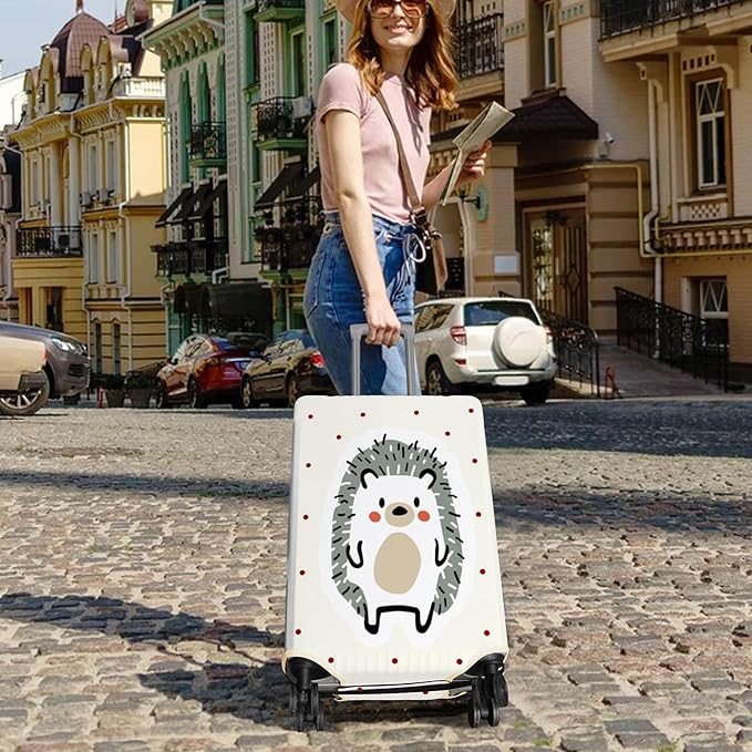 Travel Luggage Cover Suitcase Protector Fits 18-32 Inch Wheel Covers PatternedTravel Related Items Flower Luggage Protector Elastic L
