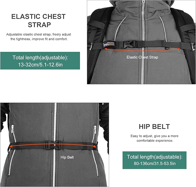 MOUNTAINTOP Hiking Backpack,30L Camping Backpack, Men Women Hiking Daypack Lightweight Travel Backpack for Camping Climbing Skiing Cycling