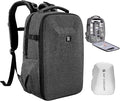 K&F Concept Camera Backpack,Hardshell Photography DSLR Camera Bag with 15-15.6 Inch Laptop Compartment Waterproof Hard Shell Camera Case Compatible with Canon/Nikon/Sony/DJI Mavic Drone