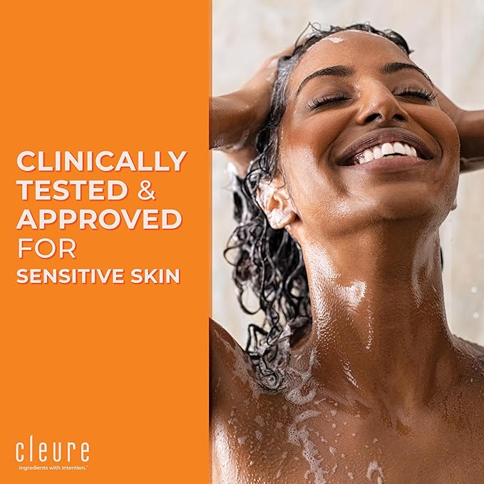 Cleure Hypoallergenic Volumizing Shampoo for Sensitive Skin - Fragrance Free, SLS Free & Paraben Free (12 oz, Pack of 2)