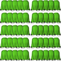60 Pieces Drawstring Backpack Bags Sports Sackpack Bulk Cinch Gym Bag for Women Men Outdoor Sports Backpack for St. Patrick's Day Gift (Green)
