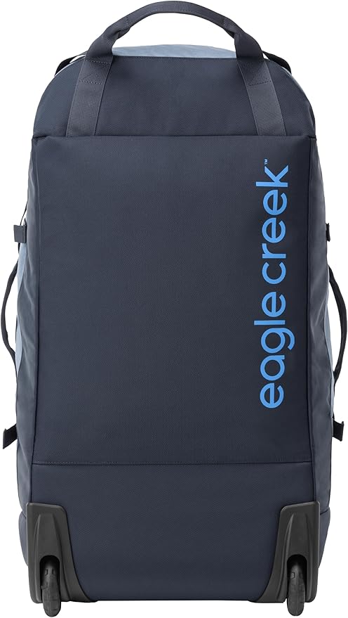 Eagle Creek Cargo Hauler Wheeled Duffel - Durable Duffel Bag for Travel - Easy Access Compartment - Deployable Backpack Straps - Lockable Zipper Opening - Iron Orange - 110L
