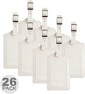 8 Pack Leather Luggage Travel Bag Tags by Travelambo