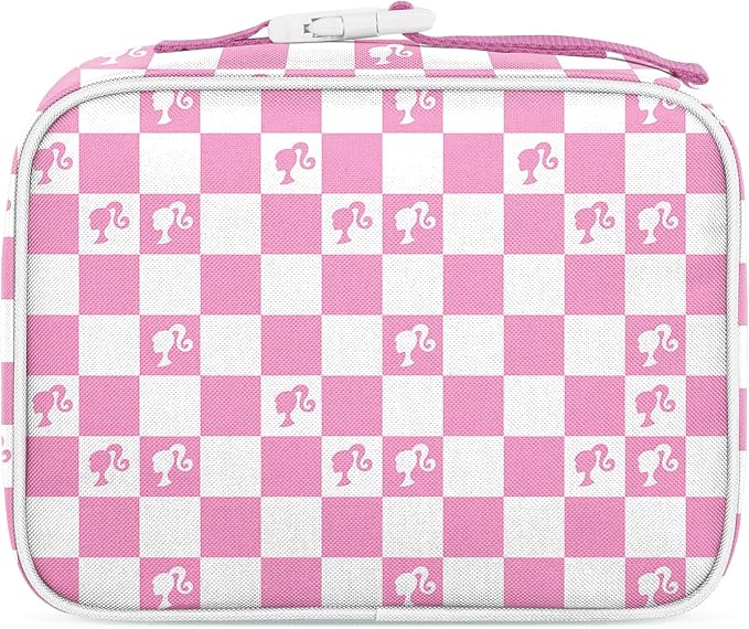 Simple Modern Mattel Barbie Kids Lunch Box for School | Reusable Insulated Lunch Bag for Toddler, Girl, and Boy | Meal Container with Exterior & Interior Pocket | Hadley Collection | Barbie Checkmate