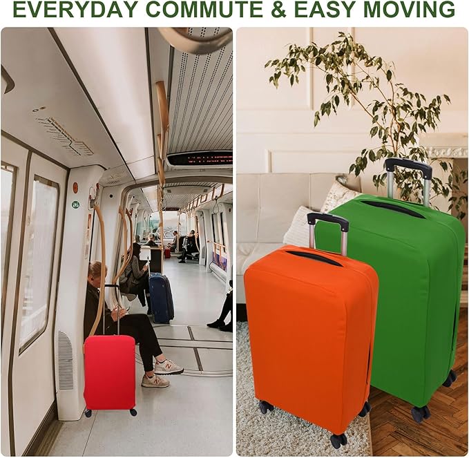 PATIKIL Luggage Cover, Suitcases Covers Elastic Carry on Cover Protector Washable Scratch-Resistant Fits 28-29 Inch Luggage for Travel Business Trips, Pink
