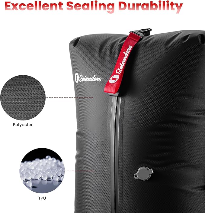 Vacuum Bags for Travel Luggage (2PCS + Wireless Pump), Vacuum Clothing Compression Bag with Adjustable Shoulder Strap, 50.6L Large Capacity, IP67 Waterproof, Reusable for Carry-on Luggage & Backpack