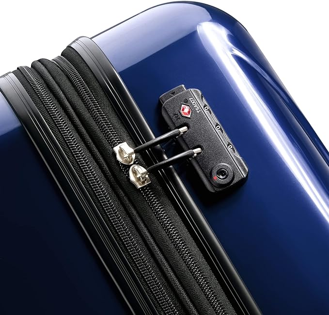 Delsey Luggage Aero 2 Piece Set (21" Carry-On & 25") (Cobalt Blue)